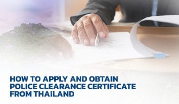 Police Clearance Certificate Thailand