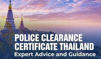 police clearance certificate thailand