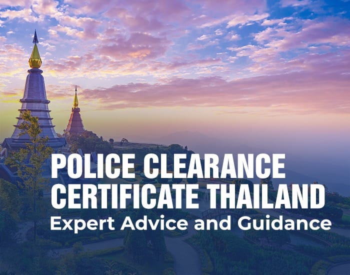 police clearance certificate thailand