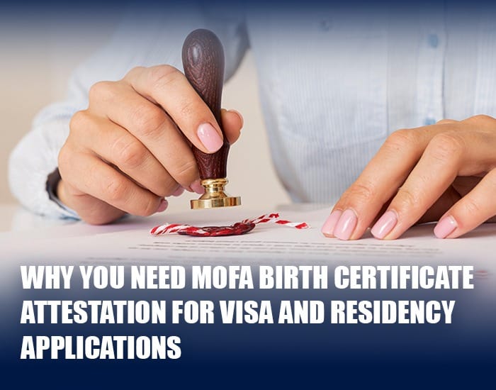 MOFA Birth Certificate Attestation