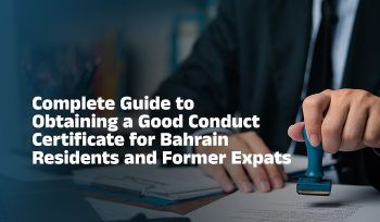 Good conduct certificate Bahrain